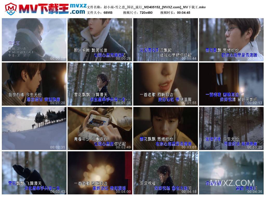 赵小南-雪之恋_国语_流行_MD405152
